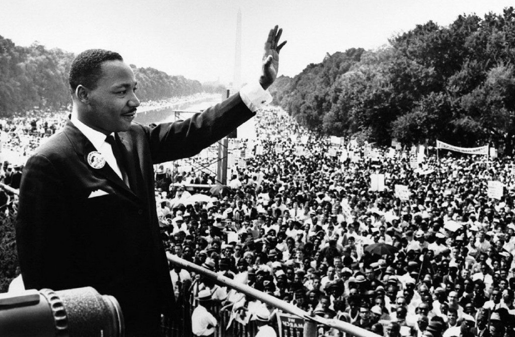 Dr. King addressing the public